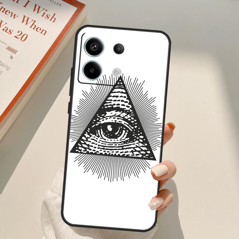 Illuminati Eye Occult Pyramid Funda For Xiaomi Redmi Note 14 13 10 11 12 15 Pro Plus Case For Redmi 15 14C 12C 10C 13C 15C
