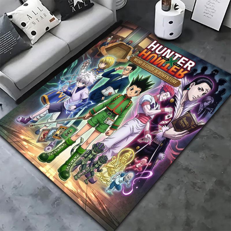 Hunter X Hunter Teppich Teppich für Wohnzimmer Schlafzimmer Zuhause Sofa Dekoration Kinder Spielen Rutschfeste Bodenmatte