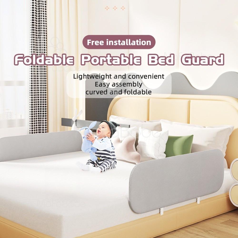 Foldable Portable Bed Rail Anti-fall Guard Gate Babies Kids Safety Bed Guard Soft Foam Baby Bed Fence Home Use