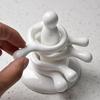 Stacking Ceramic Spoon Rest Set Q Shape Chopsticks Rack Chopsticks Pillow  Dining Table Decoration
