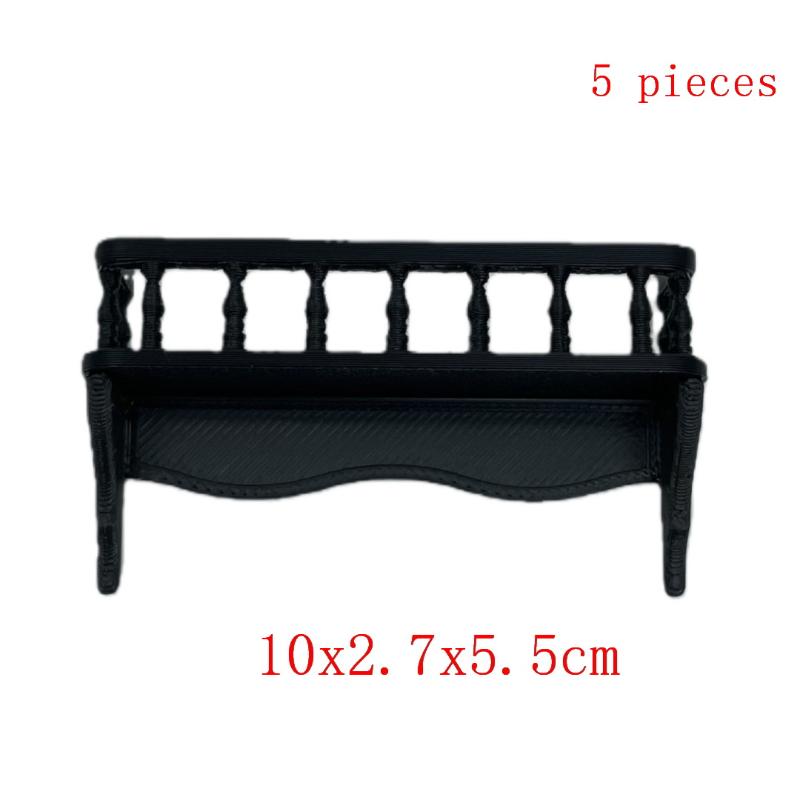 1/5Pcs Miniature Simulation Wall Mounted Shelf 1:12 Dollhouse Model Micro Scene Decoration
