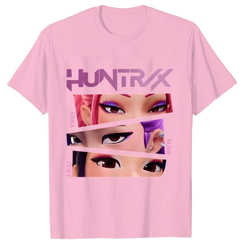 Women's T-shirts Kpop Demon Hunters Printed Short Sleeve Top T-shirt