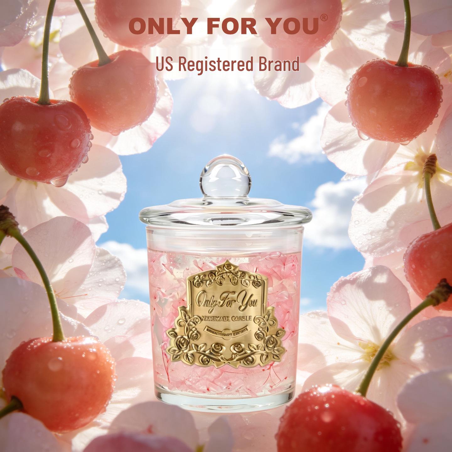 US Brand Metal Plate Scented Soy Candle - One Flower, One World Souvenir