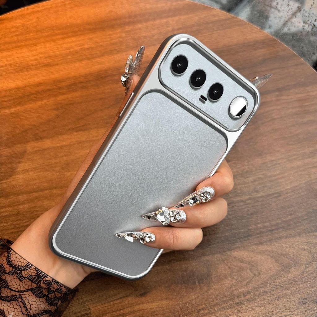 Case for realme 16 5G Metal Texture Matte Back Soft TPU Bumper Shockproof Cover