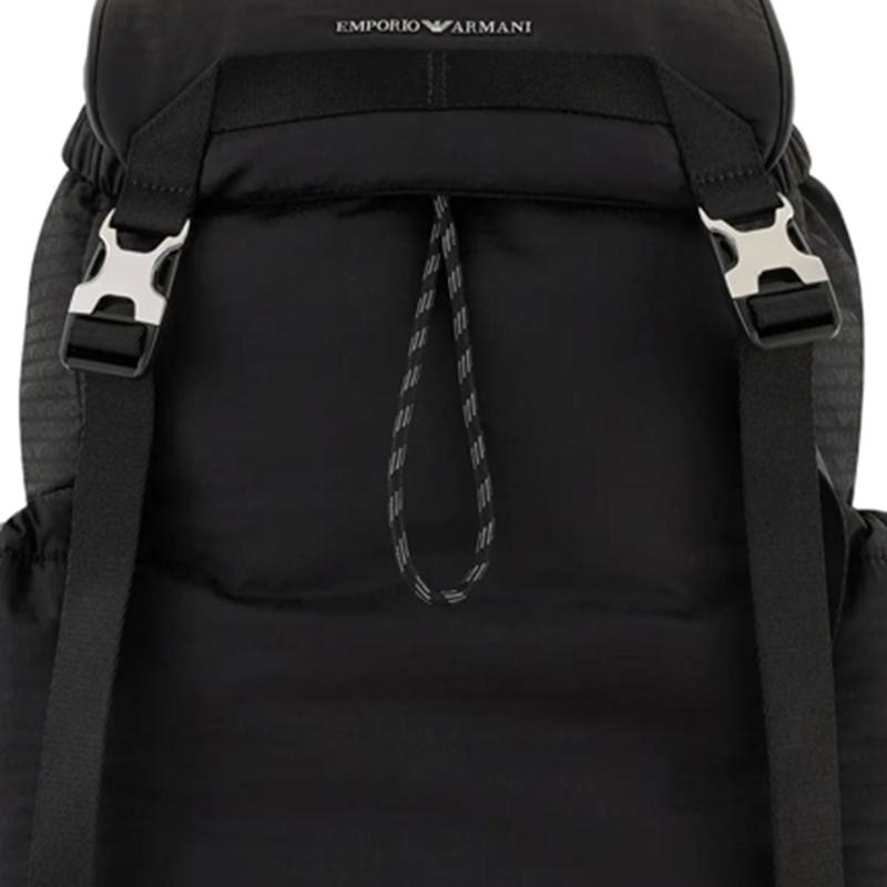 Emporio Armani Adjustable Shoulder Strap Nylon Backpack Men backpack Black Y4O459-YQ76E-81073