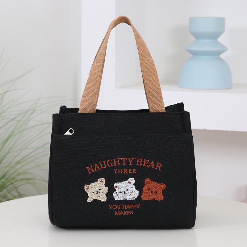 Versatile Canvas Tote Bag: Portable, Stylish, Ideal for Work, School, or Lunch