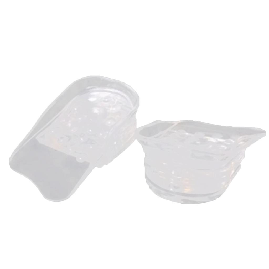 Transparent Height Increase Insole Men Women Silicone Adjustable Heel Lift Inserts for Daily Life Work