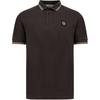 Striped Logo Short Sleeve Polo Shirt Men Tops Gray K2S152200007S0018-V0062