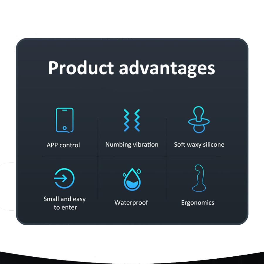 Male Thrusting Prostate Massager Bluetooth APP Vibrator for Men Gay Anal Plug Wireless Remote Butt Plug Sex Toy for Couples