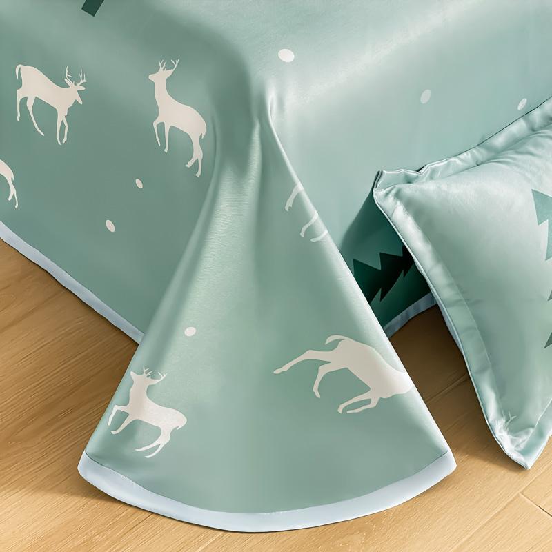 Vėsinanti plokščia paklodė su pagalvių užvalkalu Vasaros patalynė Lygi patalynė Namai Vienviečiai / karalienės dydžio paklodės rinkinys roupa de cama