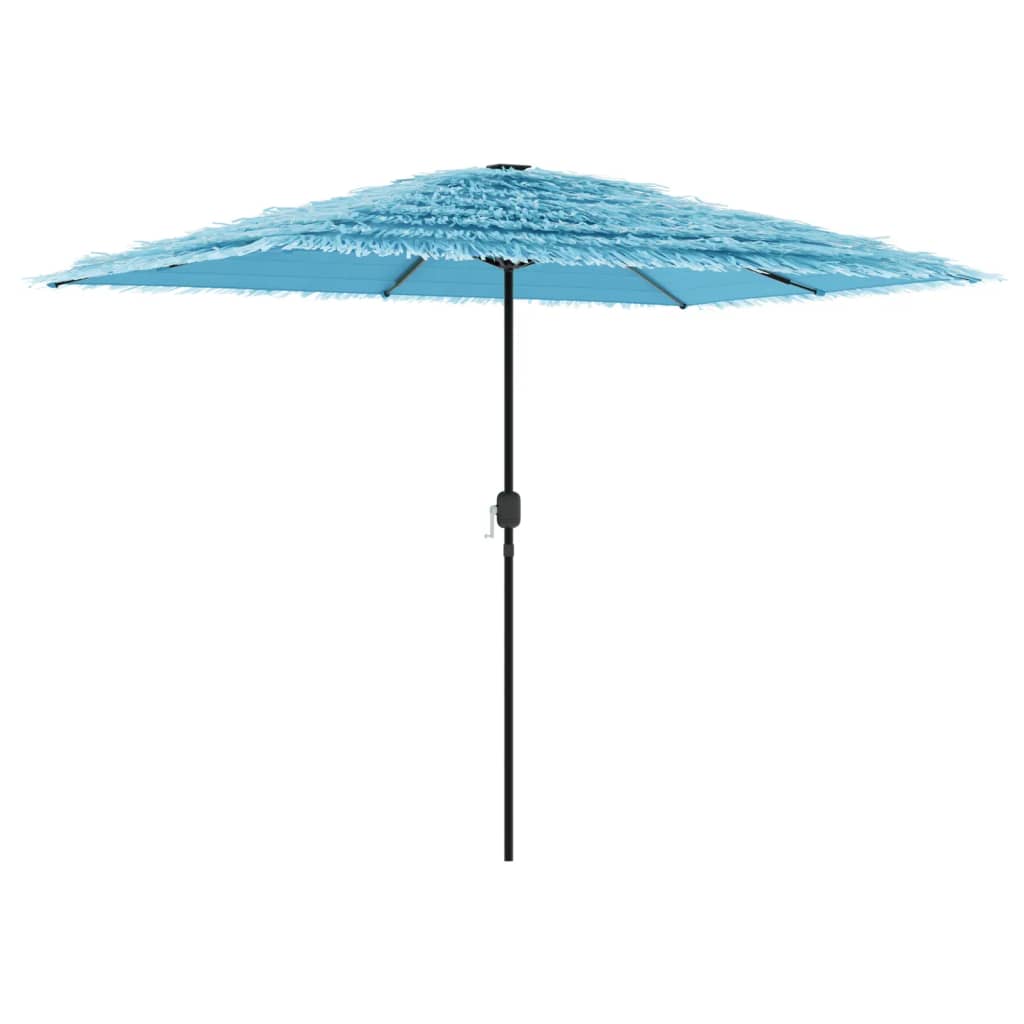 Blue Sun Umbrella with Steel Pole 300 X 200 X 250 Cm