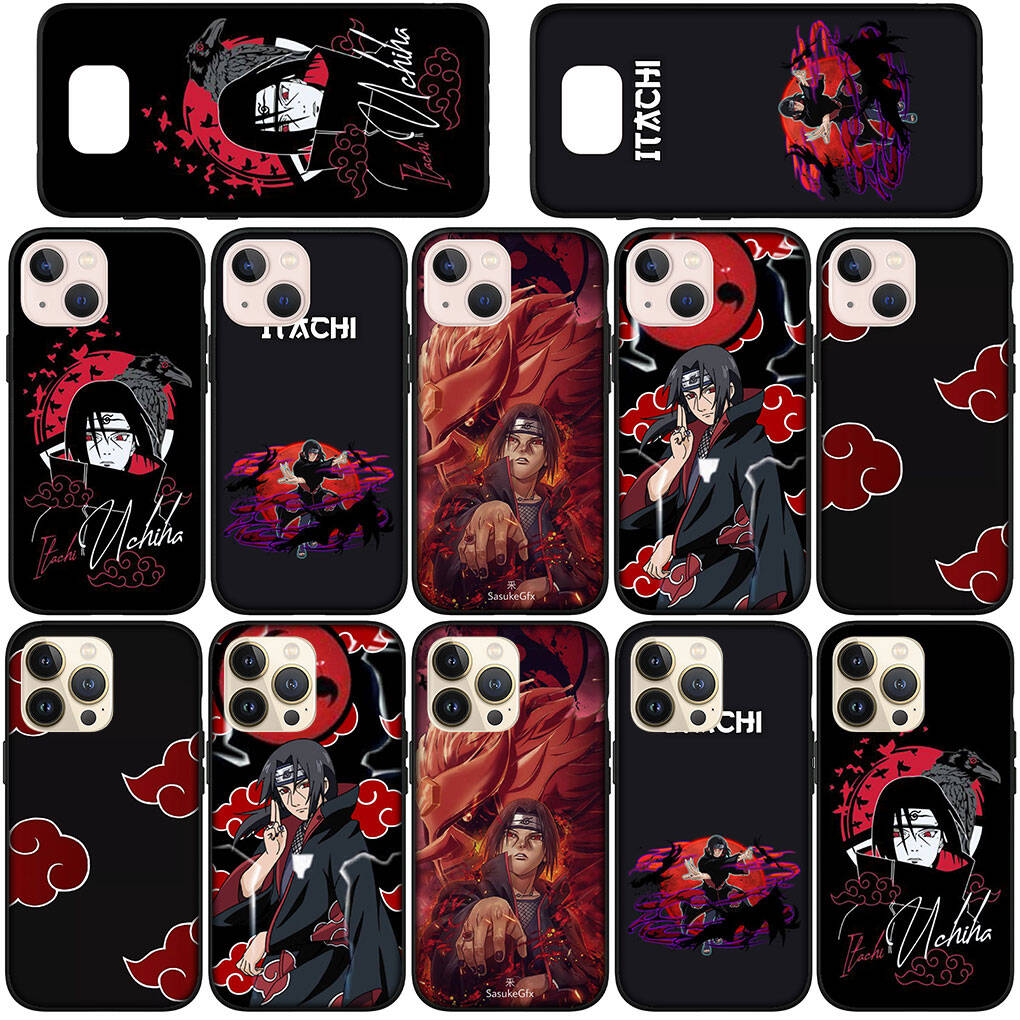 Phone Case for iPhone 17 15 16 Plus XR Redmi Note 14 12 11 13 Pro Max Huawei P30 P20 Lite OPPO A60 A40 A80 A18 A16 Akatsuki Naruto Itachi Uchiha Cover