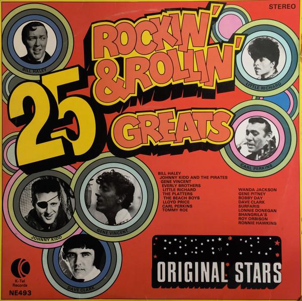 LP Record VARIOUS - 25 Rockin' & Rollin' Greats NE493 K-Tel 1972 UK Rock Used