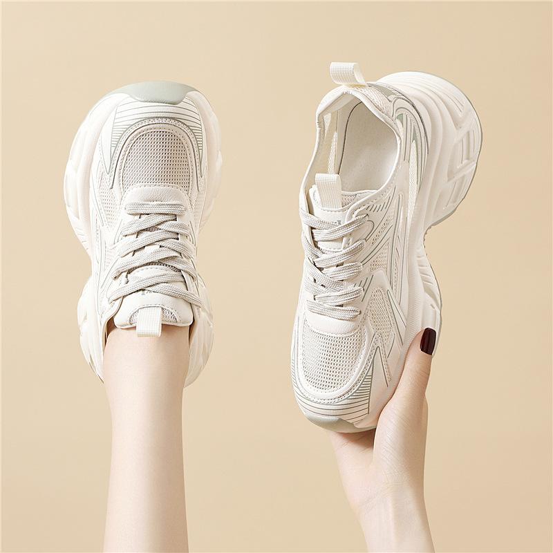 

Popular thick-soled dad shoes for women increase ins tide spring and summer new mesh breathable versatile casual sports shoes 40