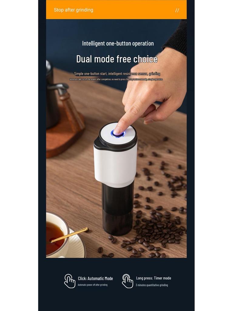 Molinillo de Café Automático Compacto de Acero Inoxidable