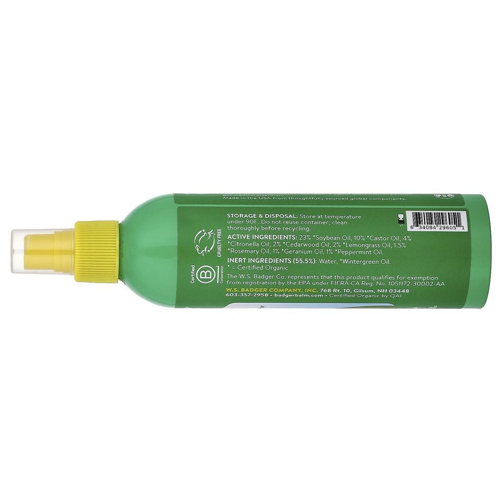 Badger, Anti-Bug, Plant-based Mosquito Repellent, 237ml (8 fl oz)