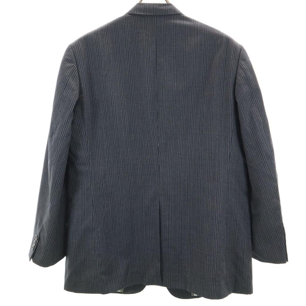 LANVIN Striped Pattern tailored jacket gray Men's Used