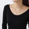 New Arrivals Open Run Disare Women Colorless Prism Necklace Thin Chain