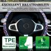 Car Steering Wheel Cover Non-Slip Breathable Bohemian Car Steering Wheel Cover - No Inner Ring Universal Handlebars Accessory