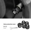 5pcs Car Wheel Tire Valve Protection Caps Auto Accessories For Toyota Crown Athlete 2003 2000 2001 2002 2004 2005 2006 2007