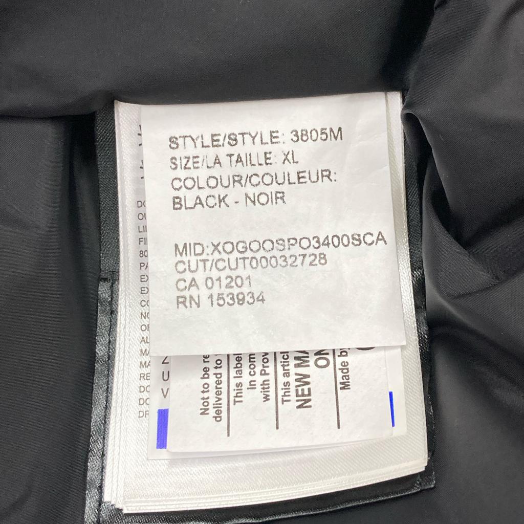 CANADA GOOSE 3805M Black CARSON PARKA / Carson Parker Down Jacket Jacket XL blackUsed