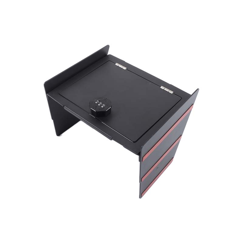 

For Ford Ranger Wildtrak T9 2025+ Carbon Steel Password Lock Security Safe Box Armrest Storage Privacy Protection Accessories