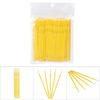 100PCSCelsiusBag Lady   Disposable Extension Mascara Brush Eyelash Glue Cleaning Stick(Yellow)
