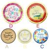 6Pcs Disposable Cakes Paper Tray Round Cake Boards Dessert Plates Cardboard Circle Bases for Birthday Day