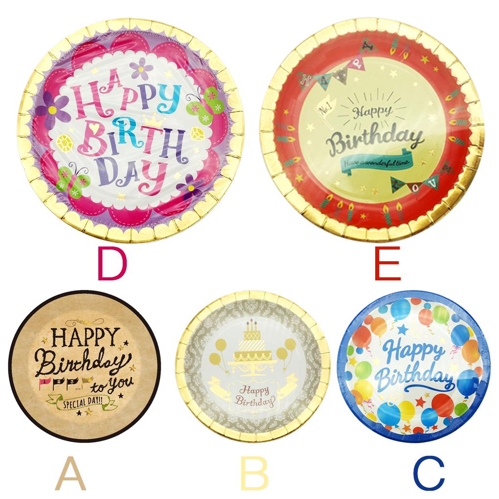 6Pcs Disposable Cakes Paper Tray Round Cake Boards Dessert Plates Cardboard Circle Bases for Birthday Day