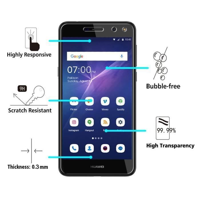 Film Vitre Protection Ecran - Phonillico® - Huawei NOVA YOUNG - Pack de 3 - Verre Trempé - Résistant aux rayures