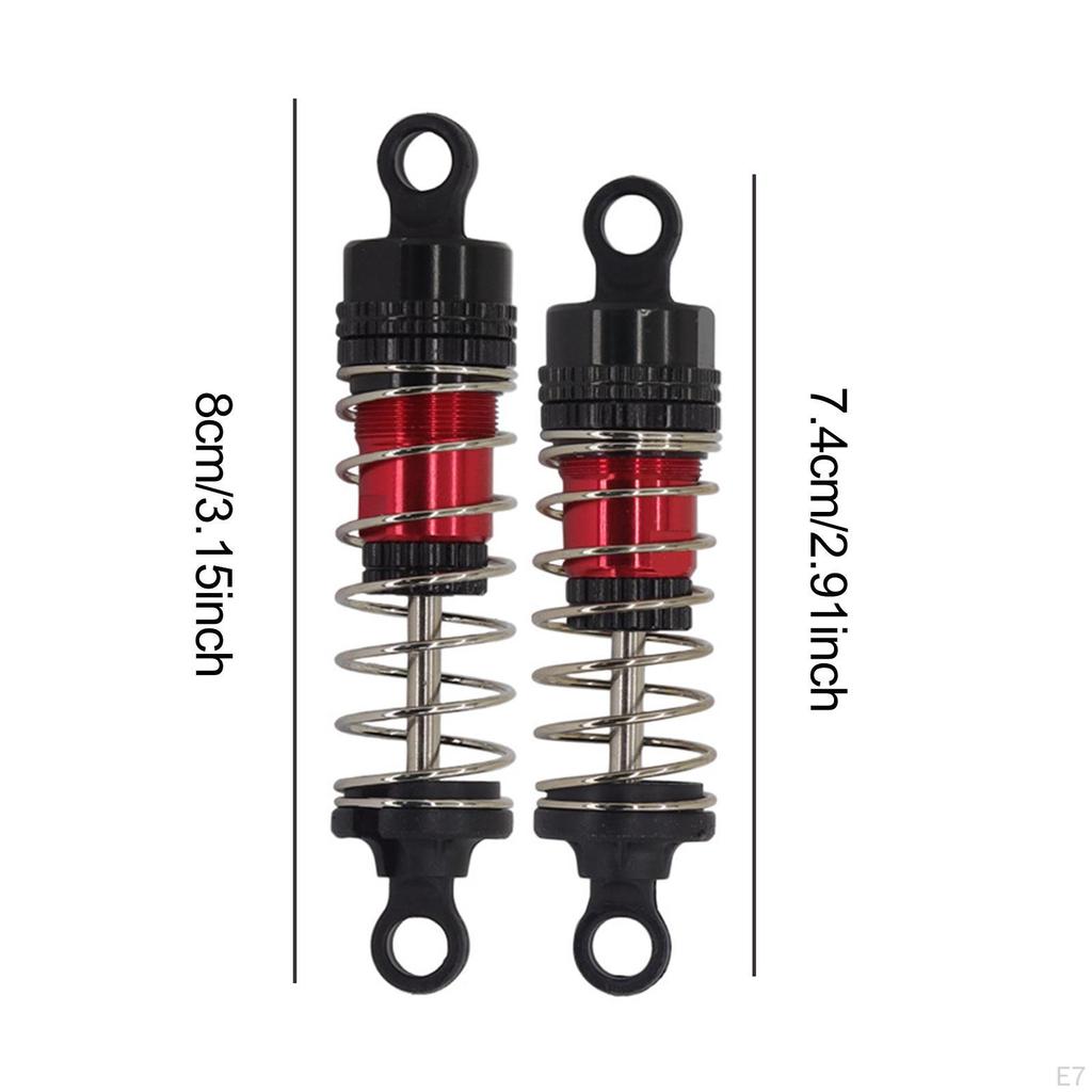 Metal Oil Shock Absorber Kit 66mm and 72mm Replacement for 14210 14209 1: 14 RC Vehicle Accessory