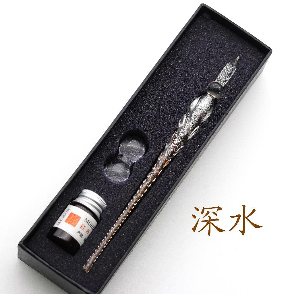 

Цветное Хрустальное Стекло Ручка для Макания Подарочная Коробка Золотой Порошок Цветные Чернила Подписная Ручка Друзья Одноклассники Креативные Канцелярские Ручки Подарок