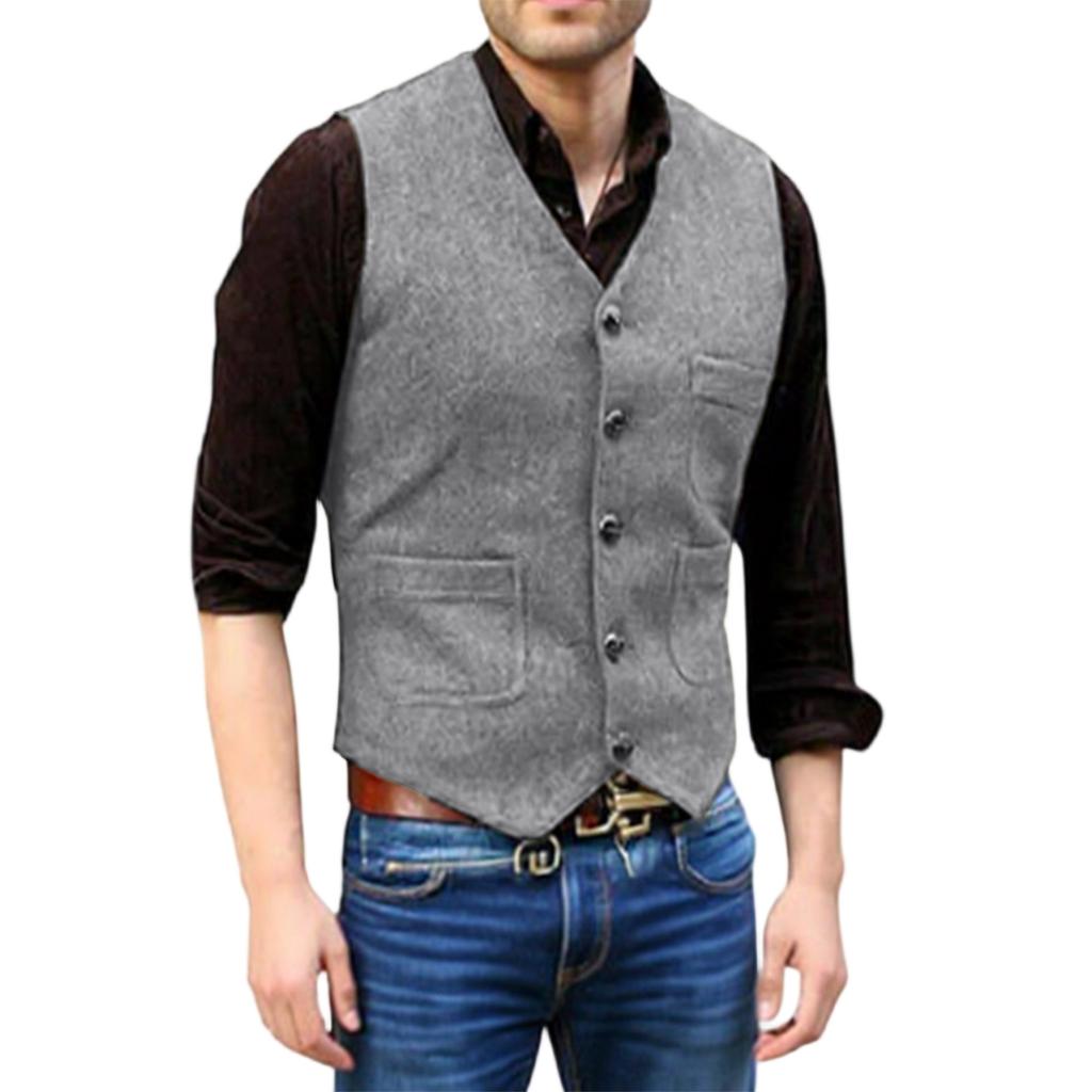 Men's  Leisure  Self-Cultivation  Suit  Vest  Coat