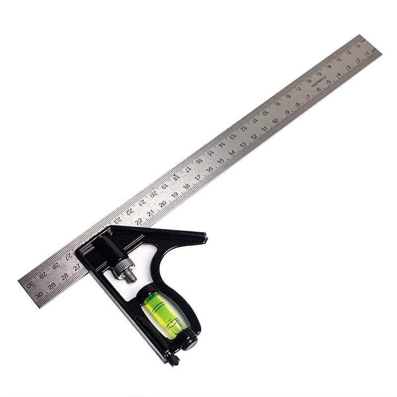 Angle Square Measuring Tools Set Precise Aluminium Adjustable Combination Spirit Level