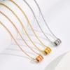 Small Waist Necklace Women'S Versatile Niche Design Sense Does Not Fade Titanium Steel Chain Women'S Autumn And Winter Ring Pendant Pendant
