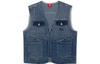 Vest Men's Deep Light Denim Blue Gradient AMDR041-1