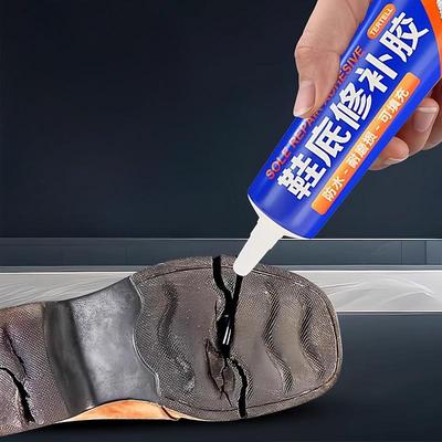 60ml Sohlenreparaturkleber Schuhreparaturkleber Starker Kleber Harz Weicher Harten KlebstoffSchuhkleber Kratzer Löcher Risse