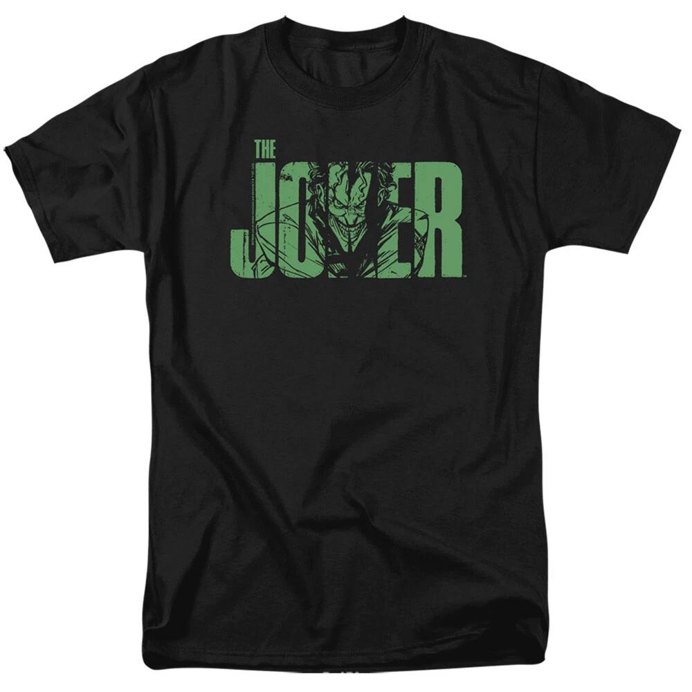 The Batman  Joker Text On Black  T-Shirt - to 5X L