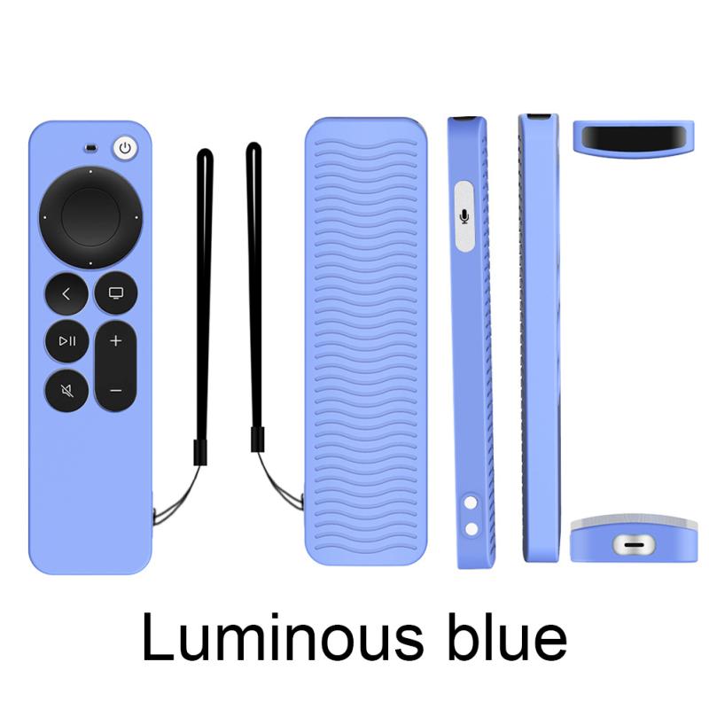 Silicone Protective Cover Suitable For Apple 2021 Tv Siri 4k Remote Control Silicone Anti-slip