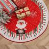 Merry Christmas Round Christmas Tree Skirt Creative Carpet Floor Mat New Christmas Base Cover