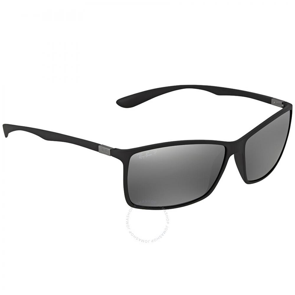 Ray Ban Liteforce Polarized Silver Mirror Square Men S SunglaSSeS Rb4179 601S82 62