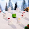 8Pcs DIY Accessories Figurines Snowman Miniature Model High Quality Snowman Statue