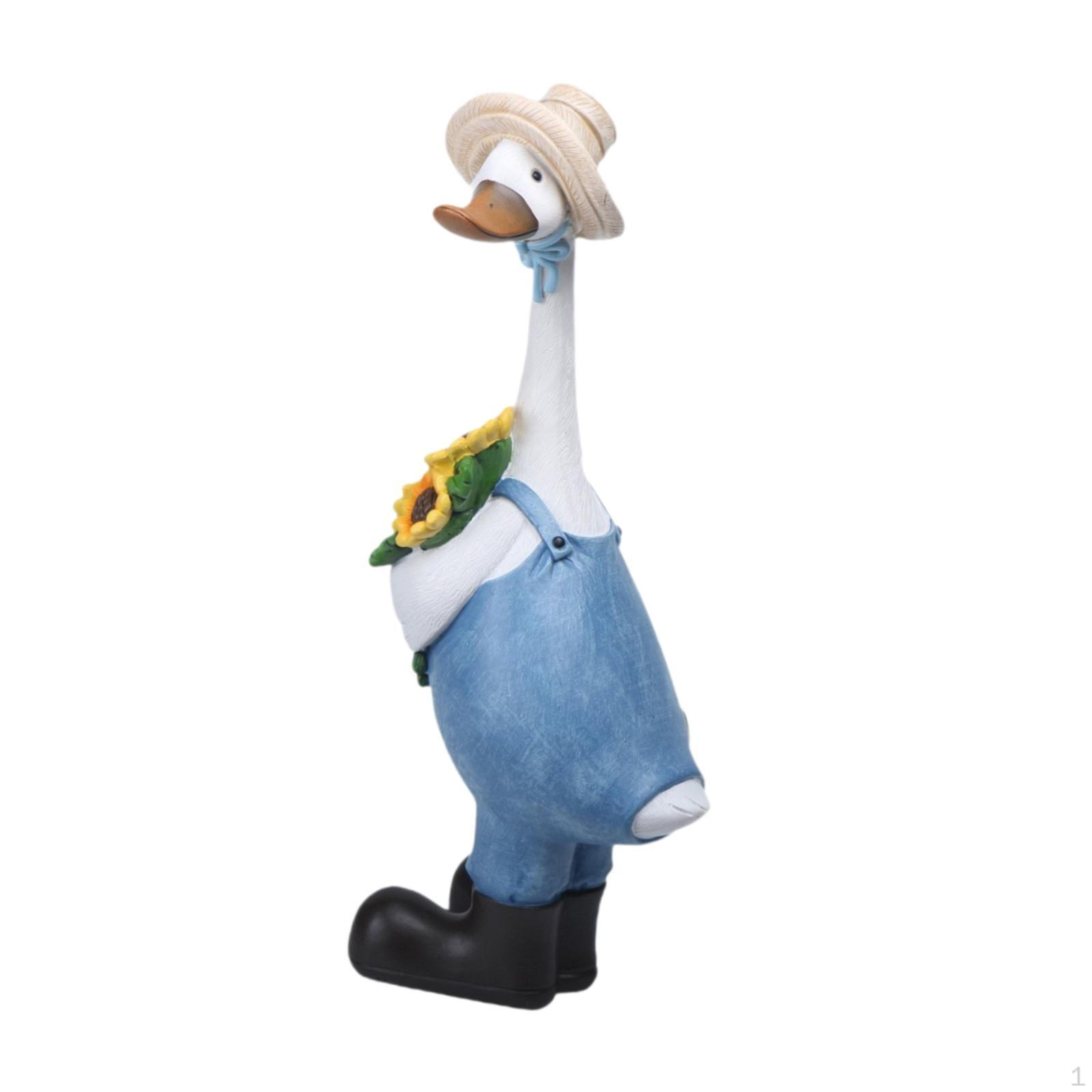 

Animal-shaped Garden Statue, Resin Sculpture, Modern Decorative Ornament, Ideal for Garden, Balcony, Male Duck