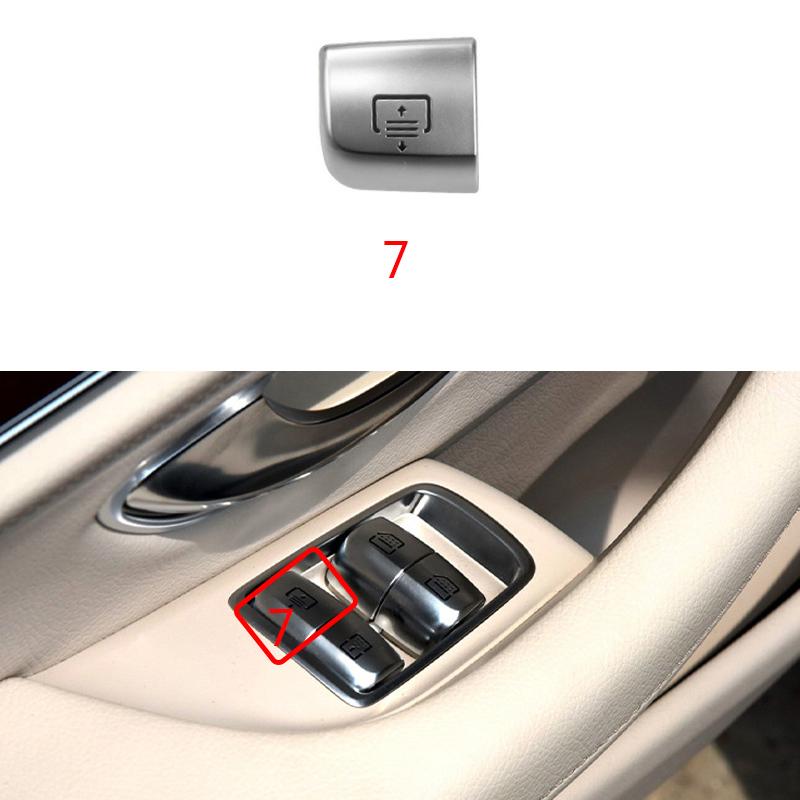 Car Rear Window Switch Button Cover Vehicle Door Glass Control Switch Cap For Mercedes Benz W222 For S Class 2014-