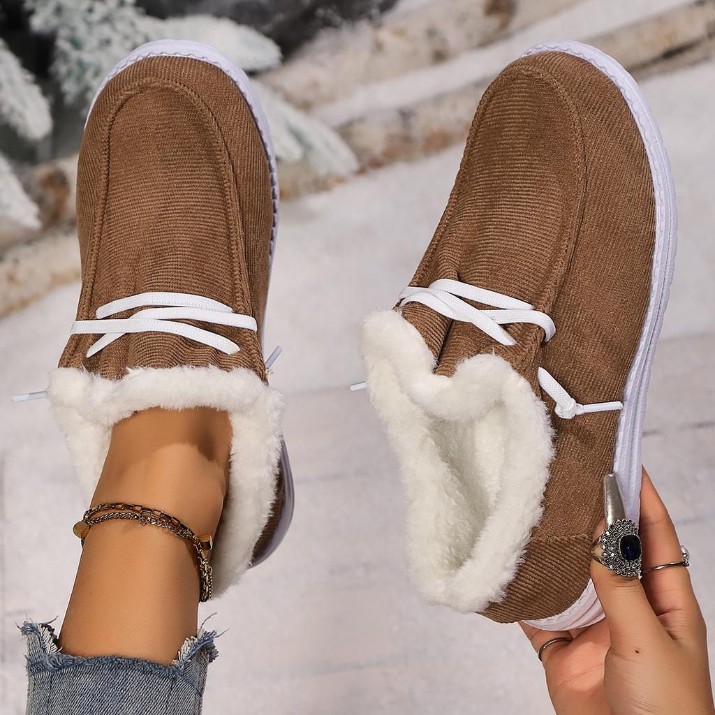 Fashion Women Casual Flats Boots Winter New Sport Platform Fashion Cotton Shoes Female Comfortable Outdoor Luxury Plush Boots Women