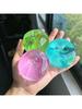 Apple Moldable Stress Ball Coconut Oil Squishy Transparent Apple Non-Bounce Squeeze Ball Asmr Sensory Toy Toy