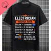 100 Cotton Funny Electrical Design Tshirt  Electrician For Unisex Crew Neck Short Sleeve Powerline Electricians Tee
