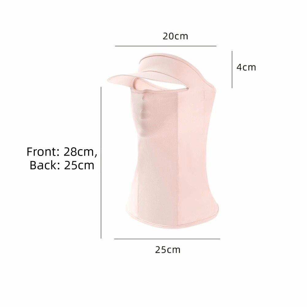 Quick Drying Sunscreen Face Cover Breathable Mesh Ice Silk Sun Cover Neck Protection