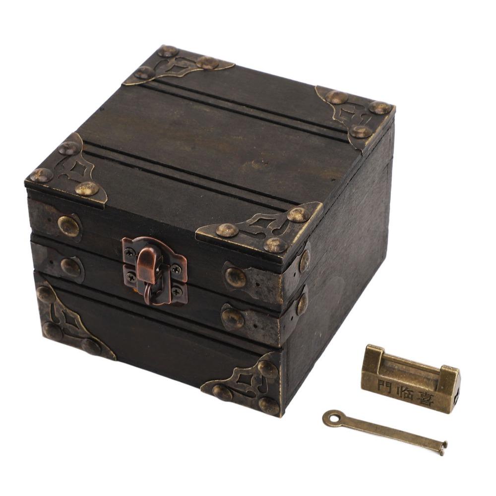 Wood Large Jewelry Box Large Capacity Wooden Jewelry Box Vintage Jewelry Box Jewelry Storage