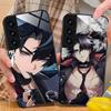 Game GI Wriothesley Glass Mobile Phone Case for Samsung Galaxy S26 S25 S24 S23 S22 S21 S20 Note20 Plus FE Ultra Colorful Cover